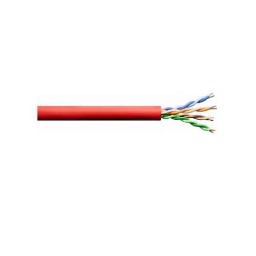 4 Pair 23 AWG Plenum Cat6 PVC Jacket Solid Annealed Copper Cable Orange 77-240-DB 1000 ft POP Box