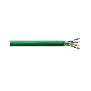 23 AWG 4 Pair NextGain Cat 6eX Solid Copper Plenum Cable Green 54-272-5B 1000 ft Plywood Reel