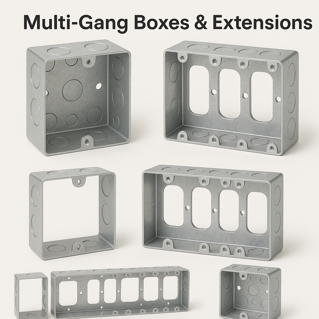 Multi-Gang Boxes and Extensions