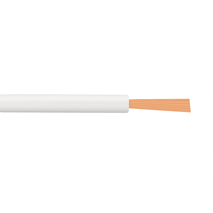 6 AWG 19 Strands MTW UL1283 Bare Copper White Wire