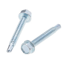10 X 3/4 Inch Self-Tapping High Hat Hex Head Screws with Washer Steel Zinc TEKDHH65M (Pack of 5000)