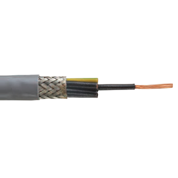 1.5mm 3C Bare Copper Shielded TC Braid LSZH 300/500V Controlflex CY-LSF Flexible Cable