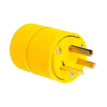 1.72 Inch Length Yellow Gator Grip Straight Blade Plug D0731