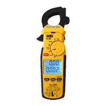 True-RMS clamp meter with 600A DC current measurement, inrush current detection, and magnetic DL589