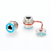 RJ45 Waterproof IP67 Female to Female Ethernet Network Socket with Cap PCM-0590 (Pack of 10)