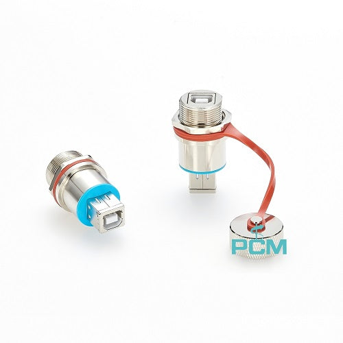 Metal Micro USB 2.0 Female to Female Connector with Cap PCM-0608 (Pack of 10)