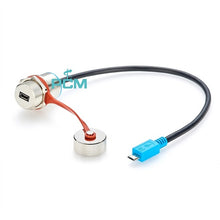 Micro USB Panel Mount Male to Female Extension Cable PCM-0609 (Pack of 10)