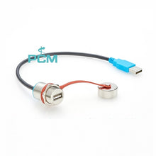 USB A Female to Male Panel Ruggedized Cable PCM-0605 (Pack of 10)