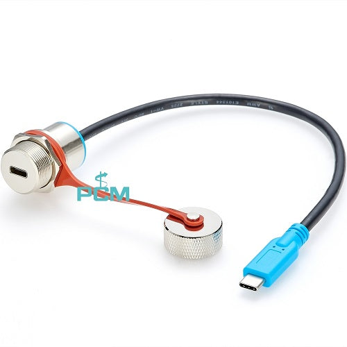 Micro USB Panel Mount Male to Female Extension Cable PCM-0593 (Pack of 10)