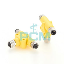 M12 L Coding Parallel T Splitter Coupler PCM-S-0417