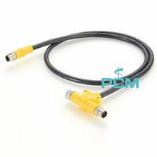M12 T-Code Pre Molded Splitter Cable PCM-S-0457