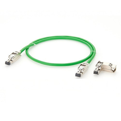Right Angle M12 D Code Male to RJ45 Profinet Ethernet Cable PCM-0747