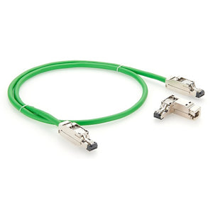 Right Angle M12 D Code Male to RJ45 Profinet Ethernet Cable PCM-0747
