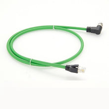 Right Angle M12 D Code Male to RJ45 Profinet Ethernet Cable PCM-0647