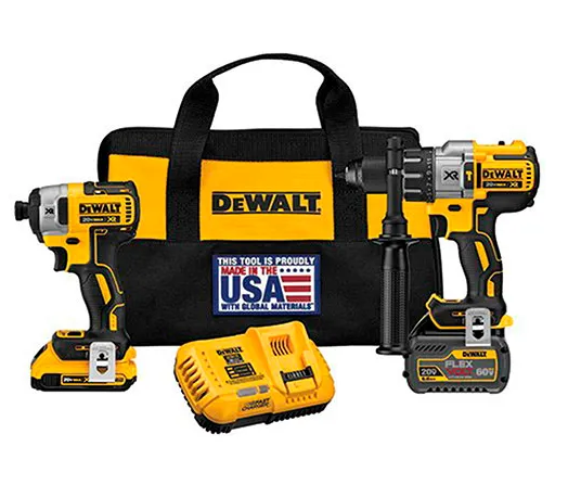 20V DeWalt Flexvolt Hammer Drill & Impact Kit DCK299D1T1