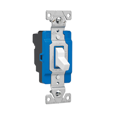 Three Wire Modular Toggle Switch Single Pole White EZ1201W