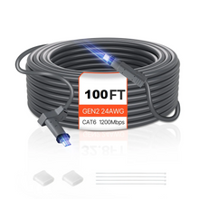 24 AWG Copper Core Compatible with Standard Rectangular V2 VEVOR 100FT Starlink Gen 2 Extension Cable