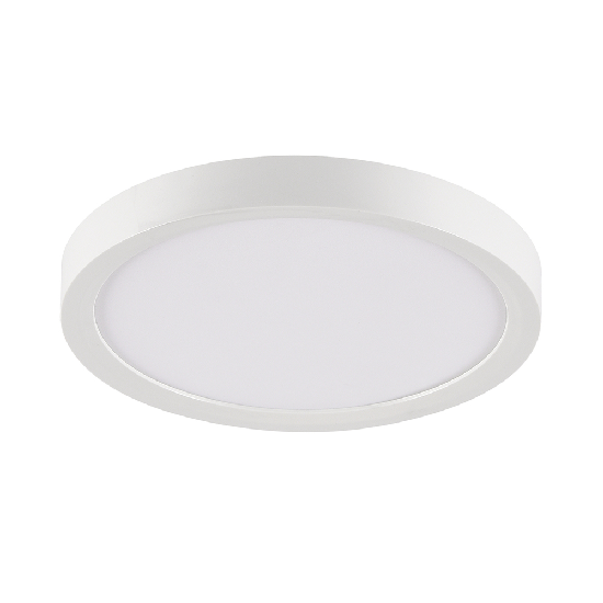 12” Indoor Round LED Ceiling Light White Aluminum & Frosted Plastic Lens - EIN-CL58WH-1000e