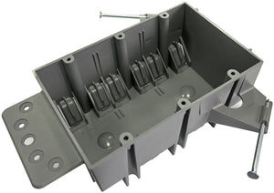 44 Cubic Inch 10 Integral Clamps 3 Gang Electrical Outlet Box EPB-3G44(Pack of 40)