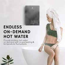ELECTRIC TANKLESS WATER HEATER 14KW - ENDLESS ON-DEMAND HOT WATER - SELF MODULATES TO SAVE ENERGY USE - FOR 1 SHOWER -  EVT-14K
