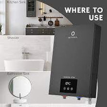 ELECTRIC TANKLESS WATER HEATER 14KW - ENDLESS ON-DEMAND HOT WATER - SELF MODULATES TO SAVE ENERGY USE - FOR 1 SHOWER -  EVT-14K