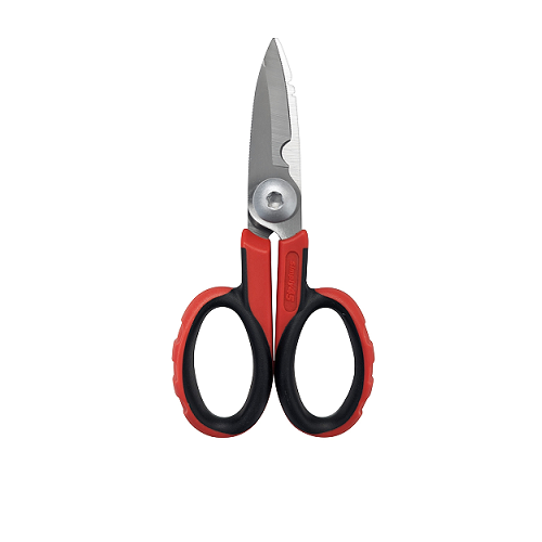 Deli Scissors Tin Snips Heavy Duty Scissors Industrial Scissors Electrician  Scissors -Easy Cutting Electrical Cable Notch