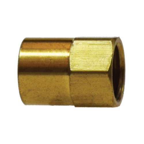 3/16 Inch Female Inverted Flared 1/8 Inch FNPTF Brass Straight Adapter 12032
