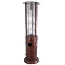 40,000 BTU Propane Hammered Bronze Patio Heater Glass Tube Steel HLDS01-GCH-BRZ