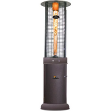 32,000 BTU Vulcan Shine Round Flame Tower Heater Hammered Silver Vein OH-BL32-7M