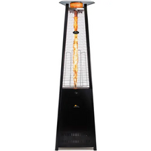 42000 BTU Triangle Elevate Flame Tower Heater Hammered Black OH-BL42-8M