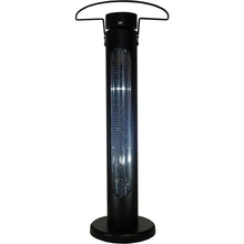 1500W 120V Hiland Vertical Infrared Oscillating Electric Heater with Remote Control for Black Finish HIL-GR15Y