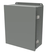 12" x 12" x 6" Type 4/12 Industrial Enclosure Hinged Steel Junction Box Gray HJ12126HLP