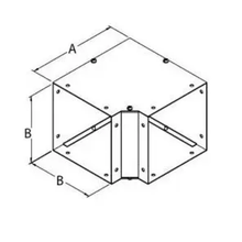 12" x 12" Type 1 Industrial Steel Wireway 90° Elbow with ANSI 61 Gray Finish CWEL1290