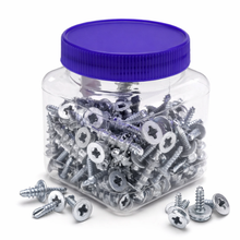 8x1-1/4 Inch Large Self Drilling Wall Anchor Zinc Kit with Screws ZSA1J (Pack of 100)
