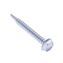 10 x 1/2 Inch Self Drilling Metal Tek Screw with 5/16 Hex Head JTEKD5 (Pack of 100)