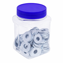 1/2 Inch Heavy Duty Flat Washer Fastener for Electrical and Construction Use JWW83 (Pack of 100)