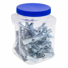 1/4 x 4 Inch Round Head Combination Wing and Toggle Bolt Steel Zinc Set J1512 (Pack of 50)
