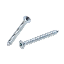 8 X 1 Inch Type A Flat Head Phillips Tapping Screws Steel Zinc TSF21V (Pack of 500)