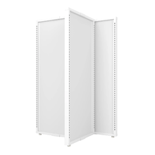 61-1/2 Inch Assembled Height Aspect 4-Sided Pinwheel Gondola Kit 3 Gloss White APWKIT3W