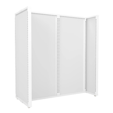 61-1/2 Inch Assembled Height Aspect 48" Wide Gondola Panel Merchandiser Kit 5 Gloss White APWKIT5W