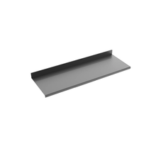 4"L x 11"W Aspect Retail Shoe Saddle Mount Display Shelf Matte Black APFWSLFMAB