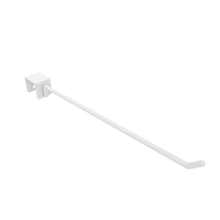 10"L Wire Aspect Retail Display Saddle Mount Hooks for Square Tubing Gloss White APHK10W