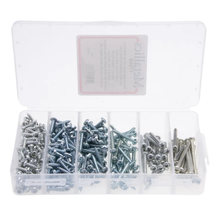 300 Pieces 8 Pan Head 3D Sheet Tri-Drive Metal Screw Assortment Kit Steel TTSK8