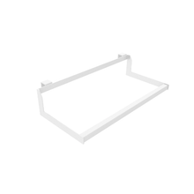 11"L Aspect Saddle Mount Small Drop-Down Hang Bar Gloss White APHBSM24W