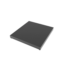 23-17/32"W x 25-9/16"L Aspect Mannequin Retail Display Platform for Retail Merchandising Matte Black Melamine APMPMAB