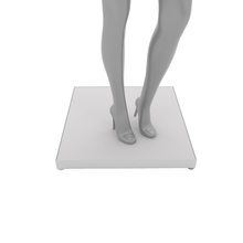 23-17/32"W x 25-9/16"L Aspect Mannequin Retail Display Platform for Retail Merchandising Gloss White Melamine APMPW