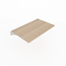 15-1/2 Inch Aspect Premium Wood Retail Display Shelves Raw Oak Woodgrain APSLF24OK