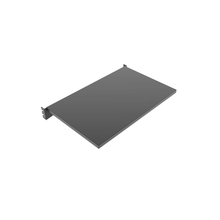 15-1/2 Inch Aspect Perforated Metal Display Shelf with Integrated Brackets Matte Black APSLFS24MAB