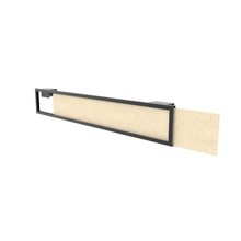 22¾" x 3¼" Inch Aspect Retail Display Merchandiser Promotional Sign Holder Saddle Mount Matte Black APSH24MAB