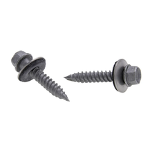 12 X 2-1/2 Inch Hex Drive All-Weather Coated Metal to Wood Screws with Washer TGW12212 (Pack of 100)